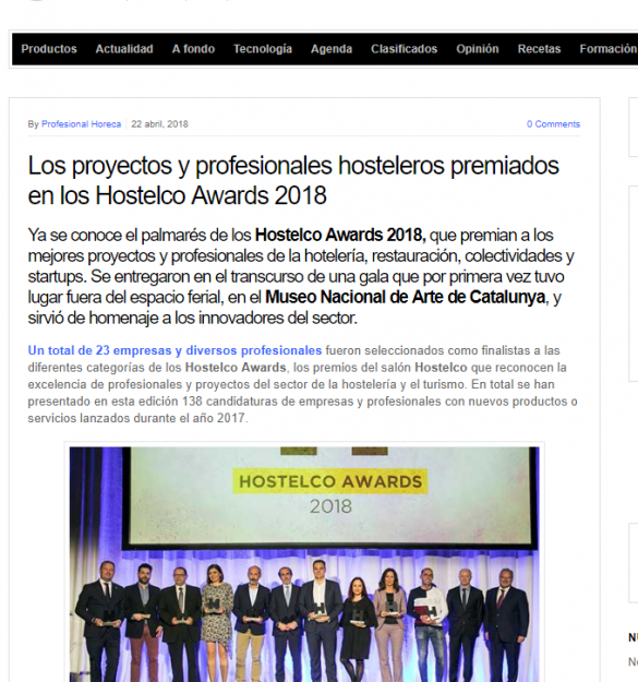 Profesional Horeca_HOSTELCO AWARDS 2018