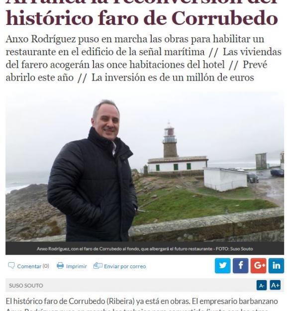 El Correo Gallego | Faro de Corrubedo