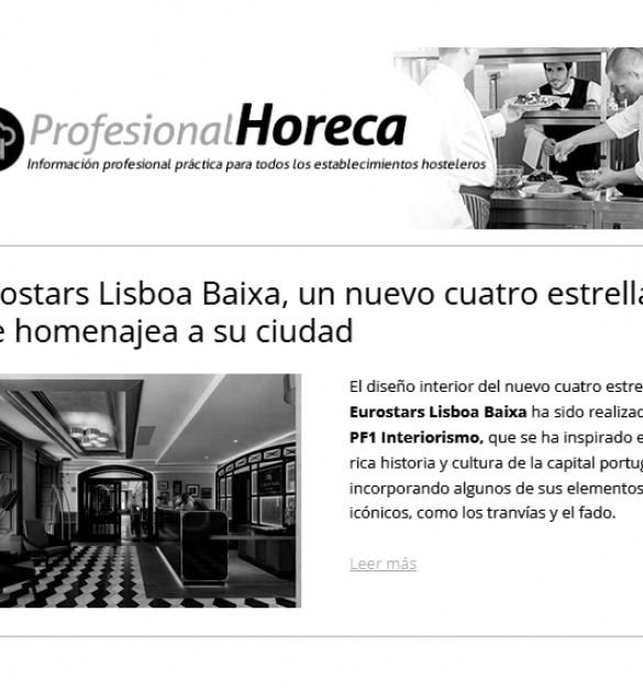PROFESIONAL HORECA | un nuevo cuatro estrellas que homenajea Lisboa